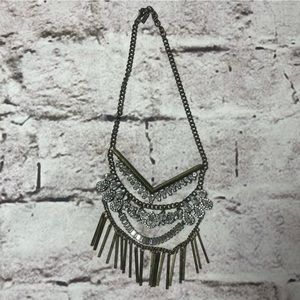 BaubleBar Statement Bib Rhinestone Necklace